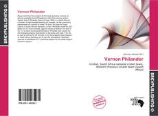 Capa do livro de Vernon Philander 