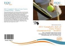 2011 Campbell's Hall of Fame Tennis Championships – Doubles的封面