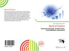 Copertina di Bank of Taizhou