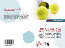 Copertina di 1988 New South Wales Open – Women's Singles