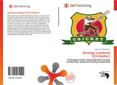 Bookcover of George Lambert (Cricketer)