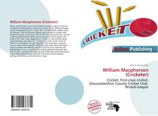 Portada del libro de William Macpherson (Cricketer)