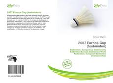 Capa do livro de 2007 Europe Cup (badminton) 