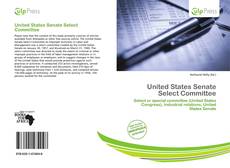 Buchcover von United States Senate Select Committee