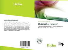 Copertina di Christopher Hewison