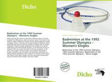 Capa do livro de Badminton at the 1992 Summer Olympics – Women's Singles 