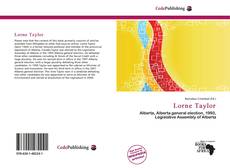 Portada del libro de Lorne Taylor