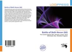 Portada del libro de Battle of Beth Horon (66)