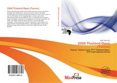 Bookcover of 2008 Thailand Open (Tennis)