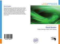 Portada del libro de David Boden