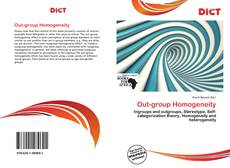 Out-group Homogeneity的封面