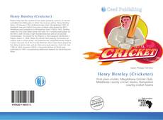 Portada del libro de Henry Bentley (Cricketer)