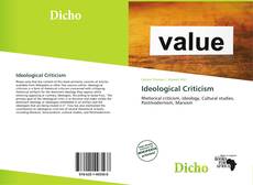 Capa do livro de Ideological Criticism 