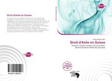 Portada del libro de Droit d'Asile en Suisse