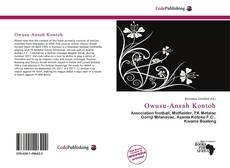 Capa do livro de Owusu-Ansah Kontoh 