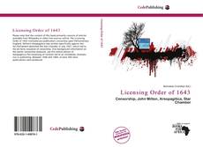 Copertina di Licensing Order of 1643