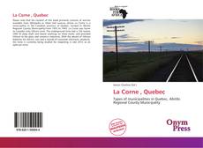 Bookcover of La Corne , Quebec