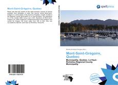 Bookcover of Mont-Saint-Grégoire, Quebec