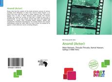 Capa do livro de Anand (Actor) 