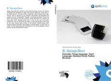 B. Saroja Devi kitap kapağı