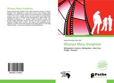 Bookcover of Dhanya Mary Varghese