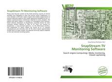 SnapStream TV Monitoring Software的封面