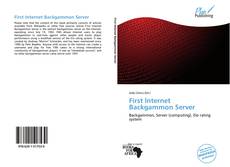 Buchcover von First Internet Backgammon Server