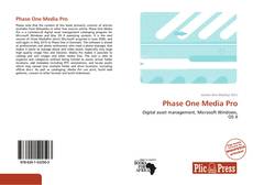 Phase One Media Pro kitap kapağı