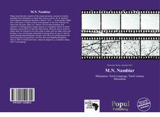 Capa do livro de M.N. Nambiar 