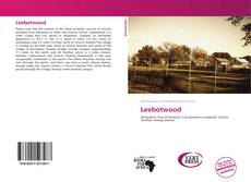 Leebotwood kitap kapağı