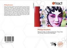 Bookcover of Philip Krumm
