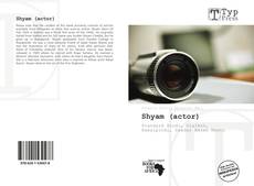 Shyam (actor) kitap kapağı