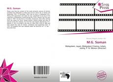 Capa do livro de M.G. Soman 