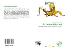 Bookcover of Sri Lankan Relict Ant