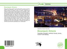 Buchcover von Bosanquet, Ontario