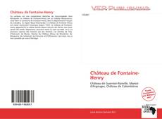 Buchcover von Château de Fontaine-Henry