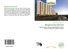 Обложка Blagovarsky District