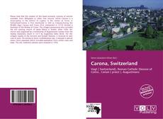 Capa do livro de Carona, Switzerland 