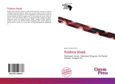 Capa do livro de Trishna Vivek 