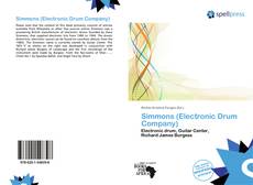 Buchcover von Simmons (Electronic Drum Company)