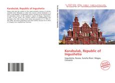 Buchcover von Karabulak, Republic of Ingushetia