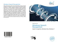 Bookcover of Windows Speech Recognition