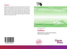 Capa do livro de Callbox 
