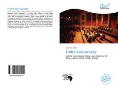 Endre Szervánszky kitap kapağı