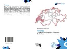 Buchcover von Cronay