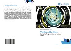 Capa do livro de Windows Runtime 
