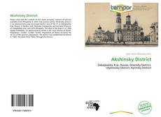 Capa do livro de Akshinsky District 