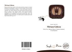 Miriam Gideon kitap kapağı