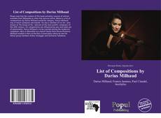 Capa do livro de List of Compositions by Darius Milhaud 