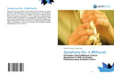 Capa do livro de Symphony No. 4 (Milhaud) 